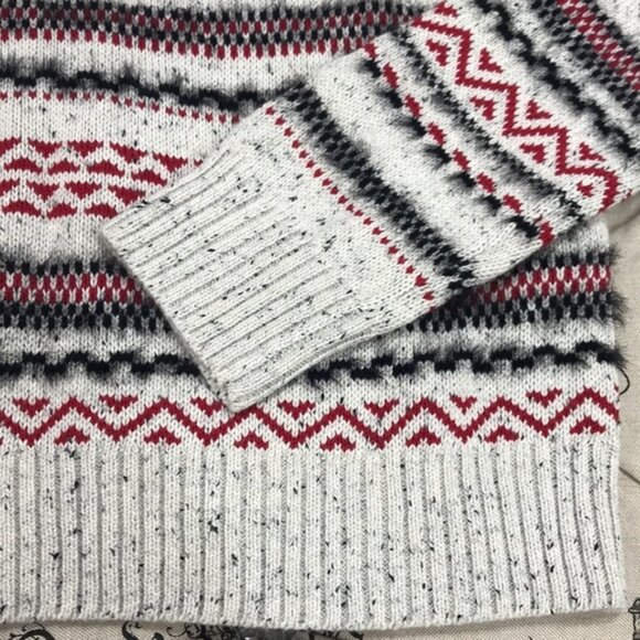 Lucky Brand Striped Fair Isle Cotton/Wool Sweater - Picture 7 of 7